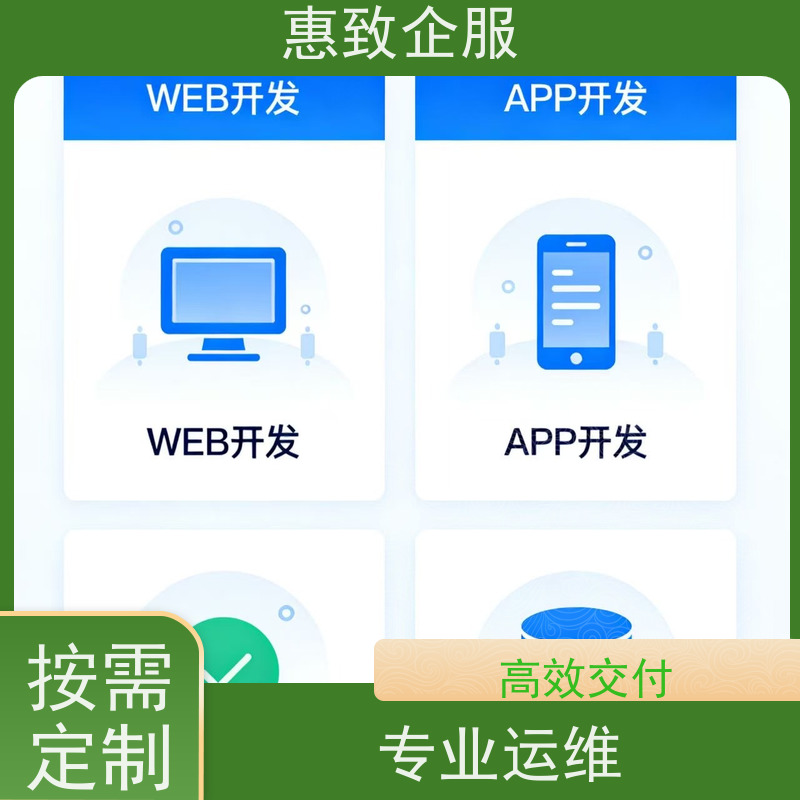前端网页设计开发制作 高效解决方案 惠致企服 二十多年经验