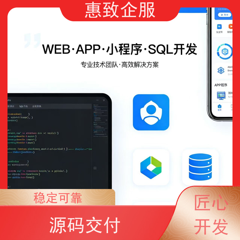 SQL数据库开发优化 系统安全稳定 惠致企服 案例丰富