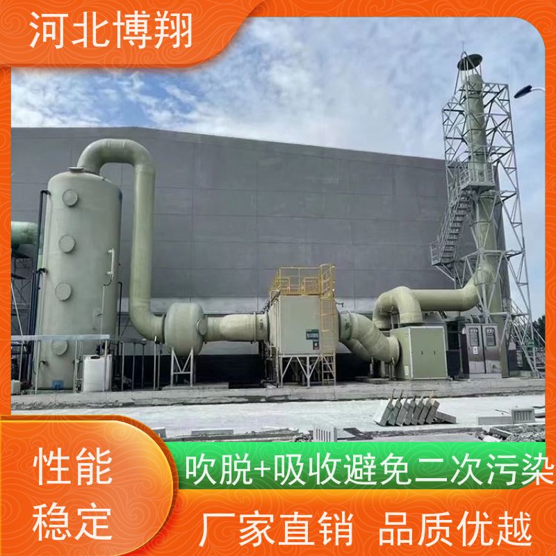 养殖场高浓度氨氮污水处理一体化设备 吸收净化玻璃钢吹脱塔厂家