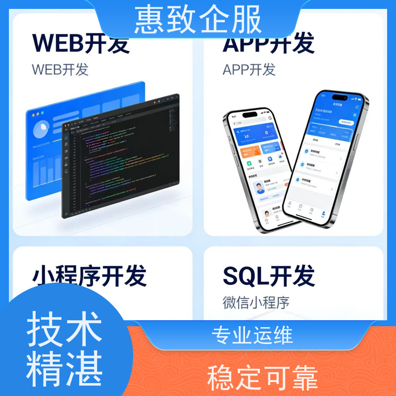 移动应用开发外包服务 系统安全稳定 惠致企服 案例丰富