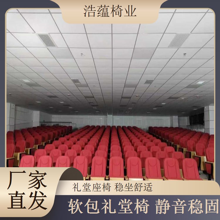 礼堂椅模块化设计 大型会议室座椅 安装便捷 浩蕴椅业