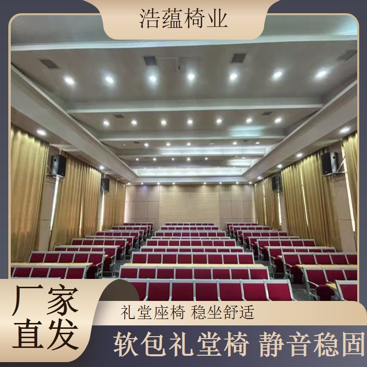 礼堂椅环保设计 大型会议室座椅 无味无污染 浩蕴椅业