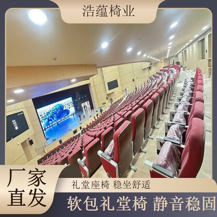 礼堂椅运输一体 大型会议室座椅 省心省力 浩蕴椅业