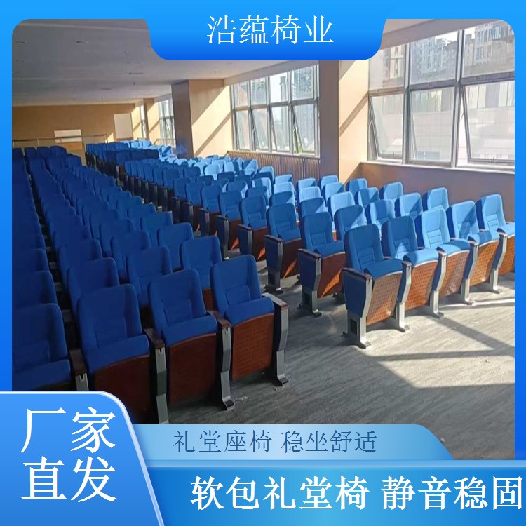 学校阶梯礼堂椅 大型会议室座椅 适配教学 浩蕴椅业