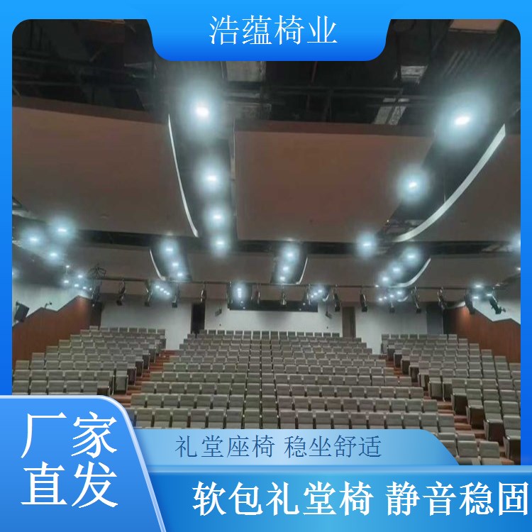 企业年会礼堂连排椅 会议室专用椅 承重力强 浩蕴椅业