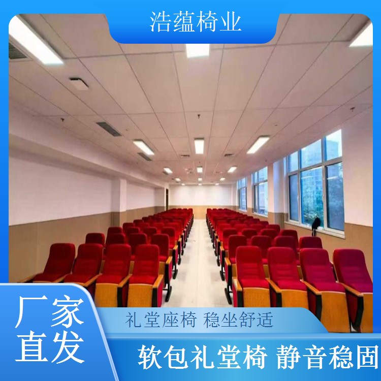 礼堂椅定制厂家 大型会议室联排座椅 按需设计 浩蕴椅业