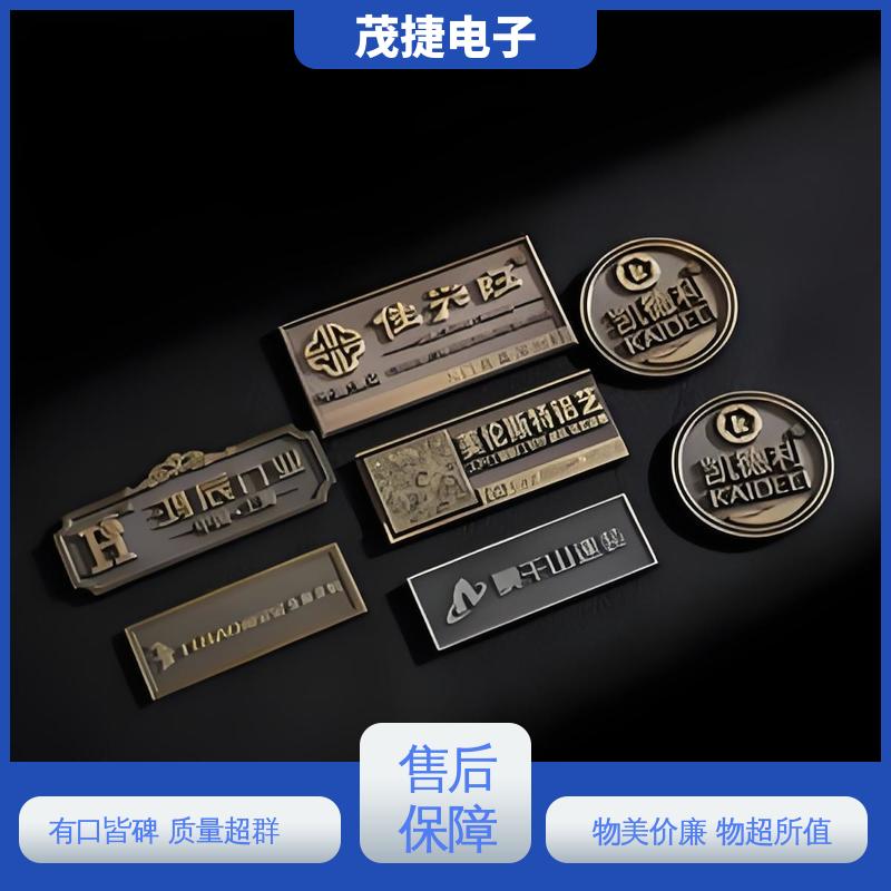 UV打印 彩色标牌 冲压凹凸拉丝门 不易变形 茂捷电子