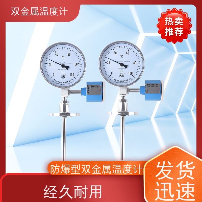 天康 径向型不锈钢双金属温度计 固定式安装 品牌厂家 经久耐用