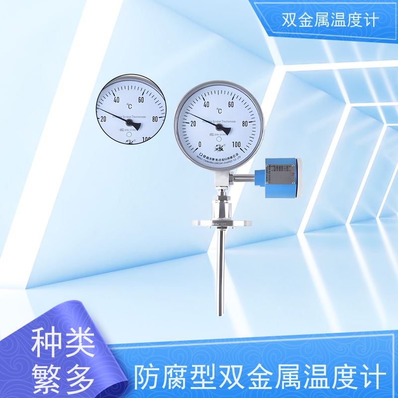 天康 工业液体双金属温度计 固定式安装 品牌厂家 经久耐用