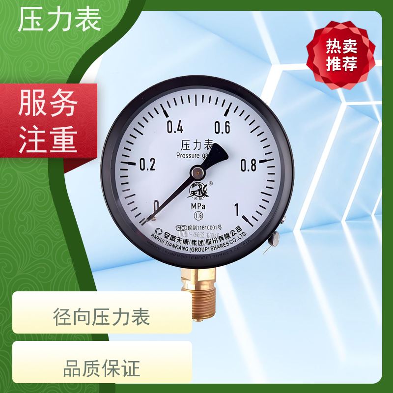 天康 三针式压力表 环境温度 100℃ 批发 实力厂家 品质优越