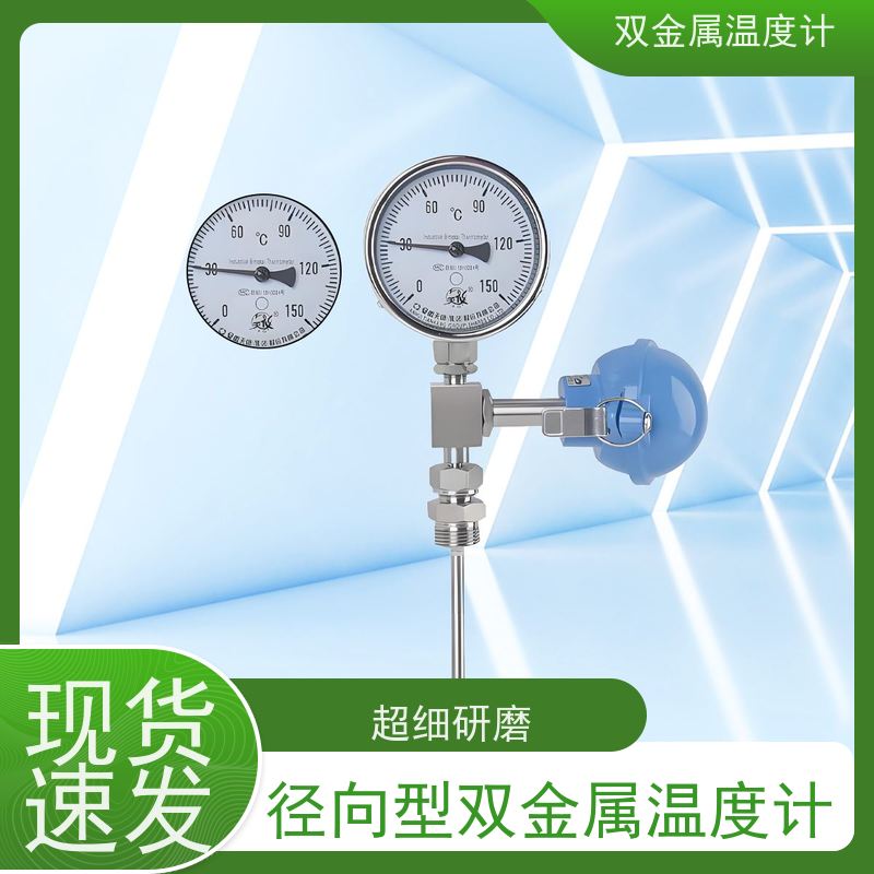 天康 径向型双金属温度计 固定式安装 品牌厂家 经久耐用