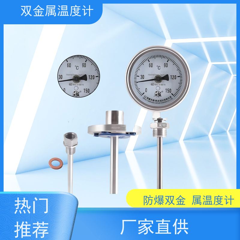 天康 进口双金属温度计 固定式安装 品牌厂家 经久耐用