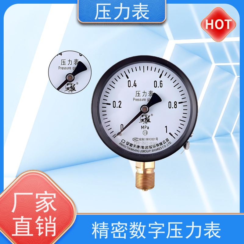 天康 稳压泵电接点压力表 公称直径 60mm 批发 源头厂家 质量保障