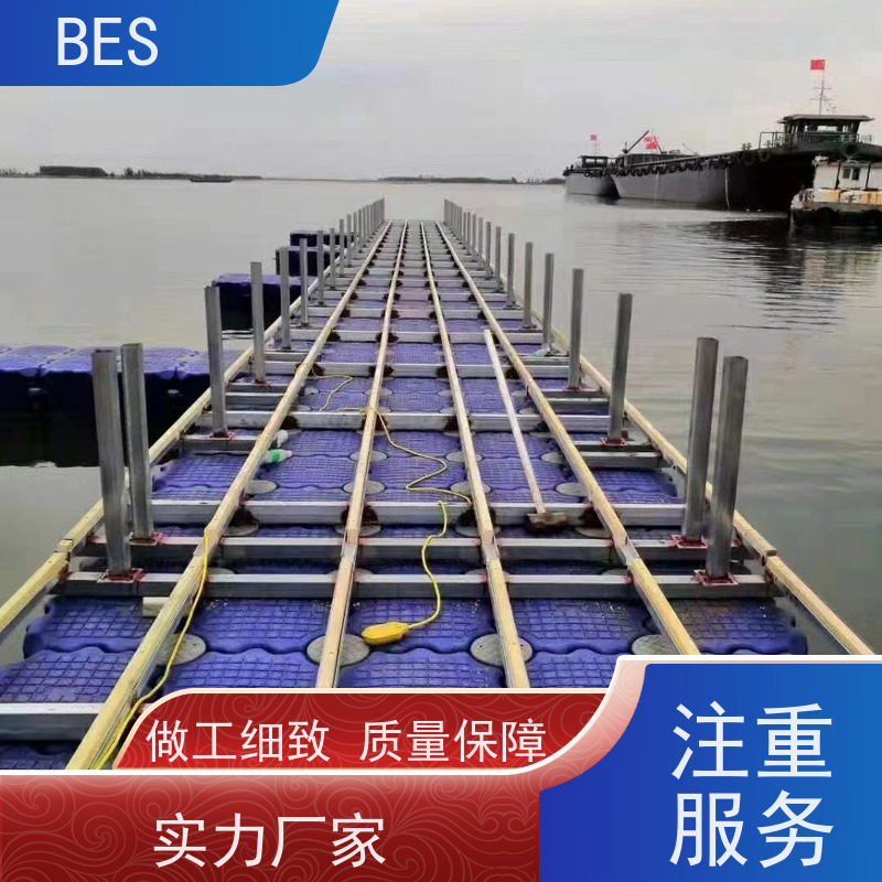 百世 跨海大桥浮箱围堰 游艇码头 生态修复 漂浮蹦床搭建