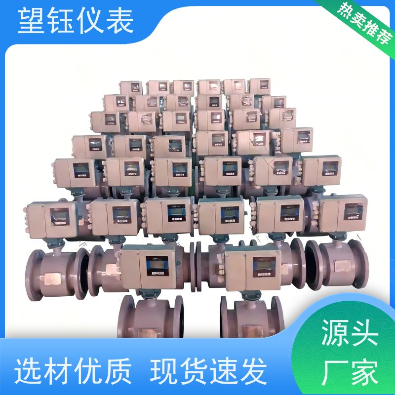 望钰DN100化工酸碱液电磁流量计 4-20mA输出 生产厂家