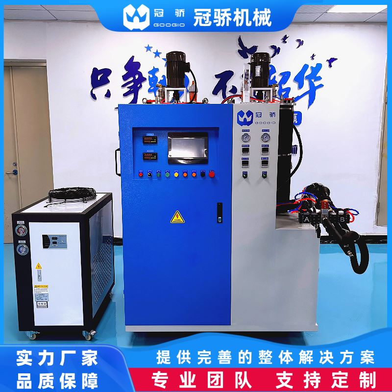冠骄GOOGIO PLC触摸屏控制 操作简便 双组份树脂计量注射设备