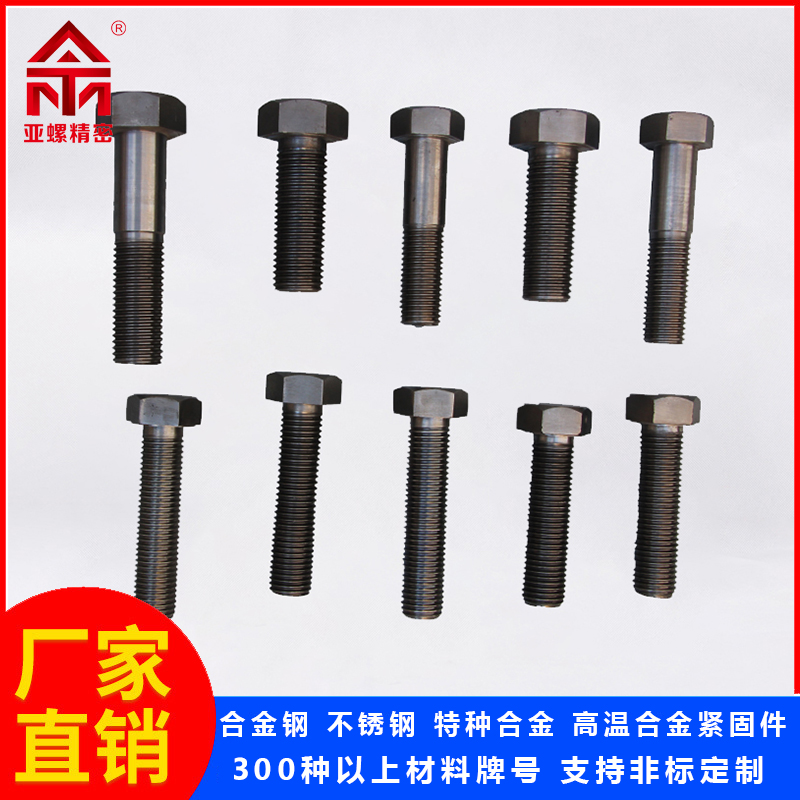 亚螺紧固件 高强度 合金钢M1*M64 21CrMoV5-7螺栓 螺母 机械制造可用