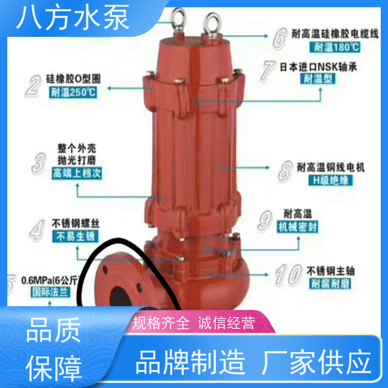 八方水泵 WQ大功率潜水排污泵 光伏供电农田灌溉设备