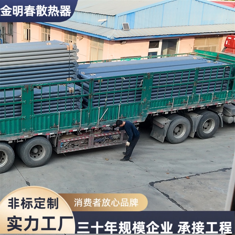 金明春 厂家 b型光面管散热器D133-3000-4 热阻小散热量大 交付时间短
