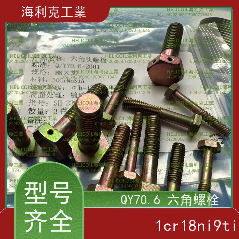 海利克精工制造 Q/Y70.16-2001 六角头螺栓 45# M2