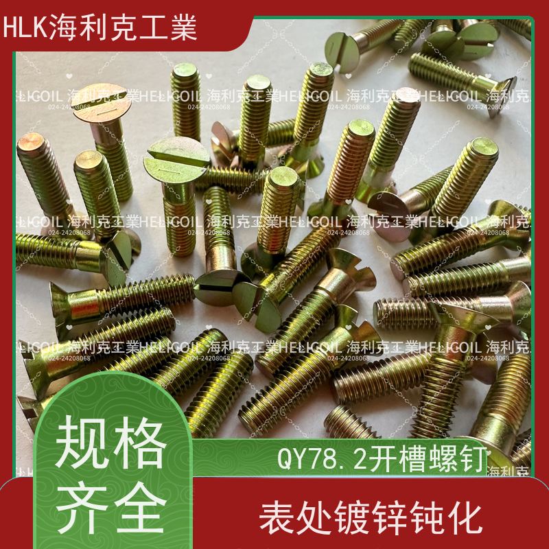 海利克精工制造 QY78.1-2001开槽沉头螺钉 M3M10 1CR18ni9TI