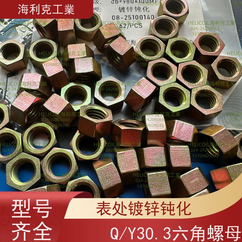 海利克精工制造 Q/Y30.3-2011 六角螺母 30CrMnSiA M2