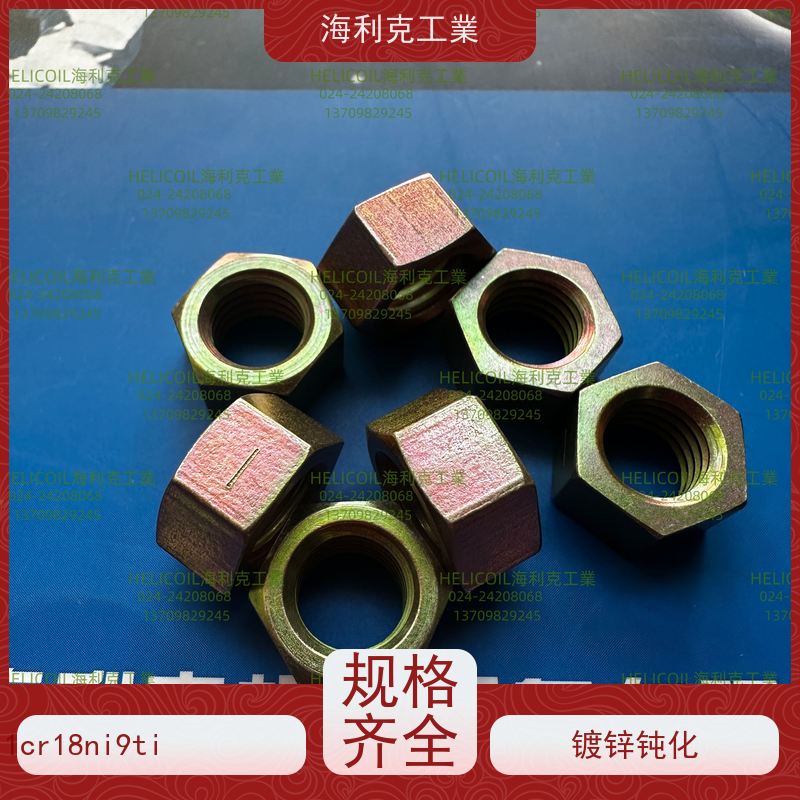 海利克精工制造 Q/Y30.4.-2011 六角螺母 1Cr18Ni9Ti M3M10