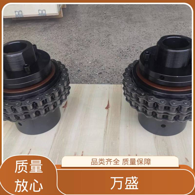 万盛 球磨机专用 维护成本低 GL9 多排滚子链联轴器