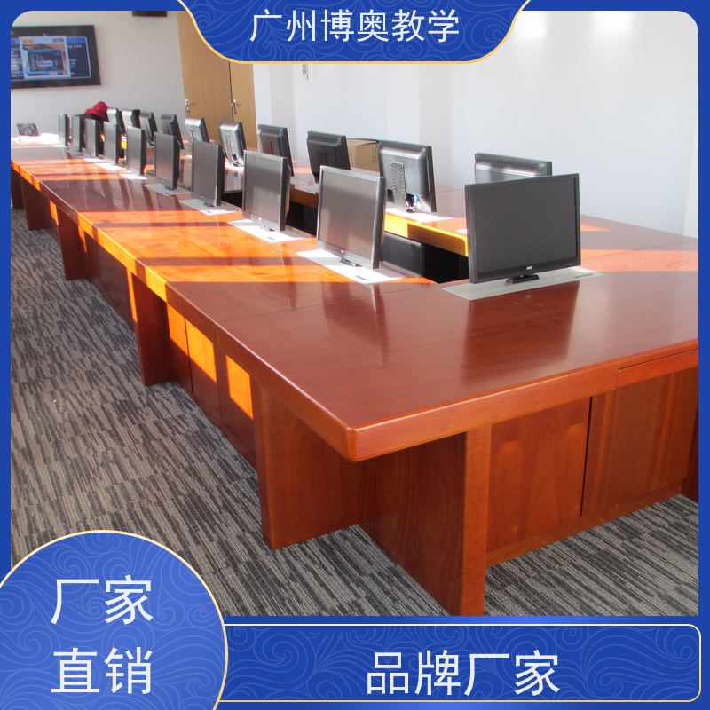 博奥教学超薄屏平板升降器铝黑拉丝面板厂家供应