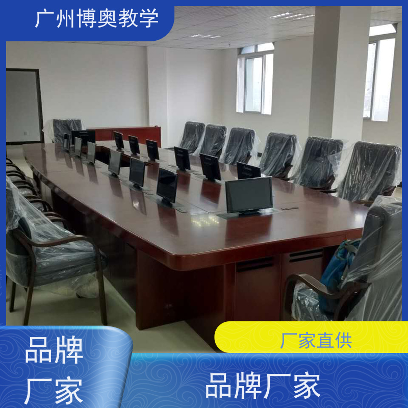 博奥教学22寸高清屏显示器升降器铝拉丝银面板生产厂家