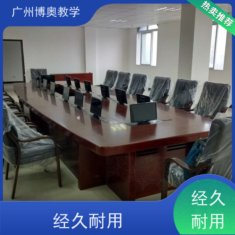 博奥教学异形屏平板升降器铝拉丝银面板生产厂家