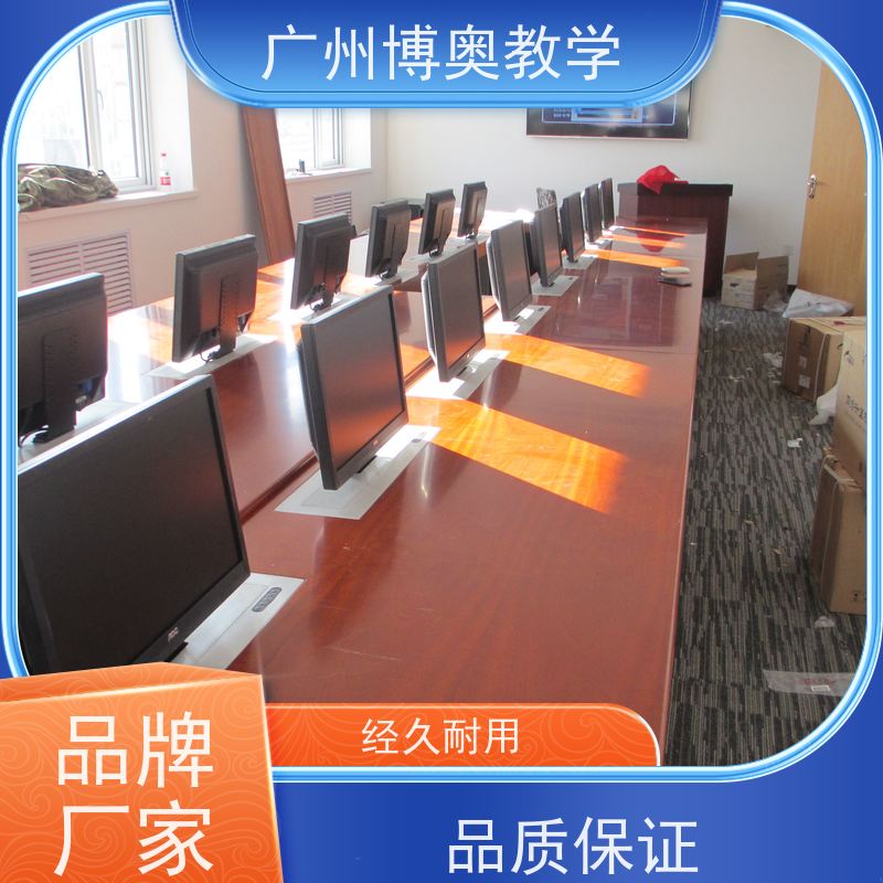 博奥教学24寸高清屏显示器升降器铝拉丝银面板厂家供应