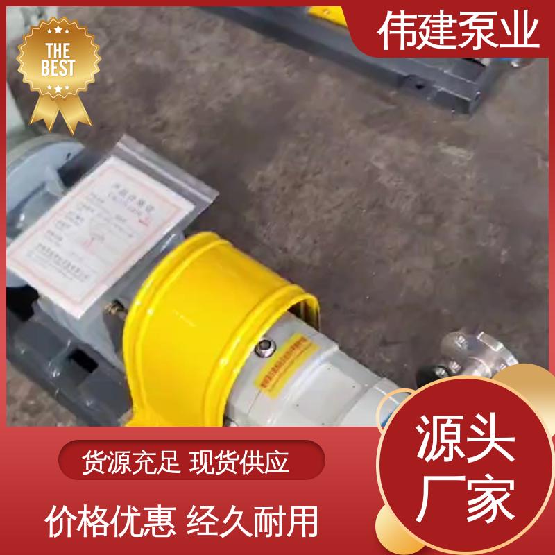 伟建生产 304/316不锈钢材质 鲅鱼馅灌装泵 稳定推送 耐腐蚀易清洁