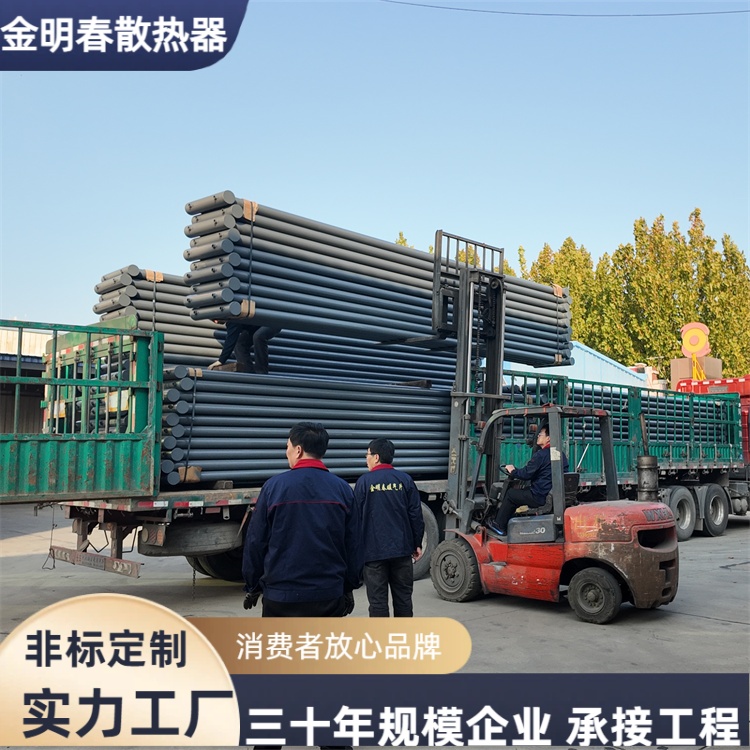 金明春 厂家供应 工业光排管对流暖气片 能耗低污染小 专车发货