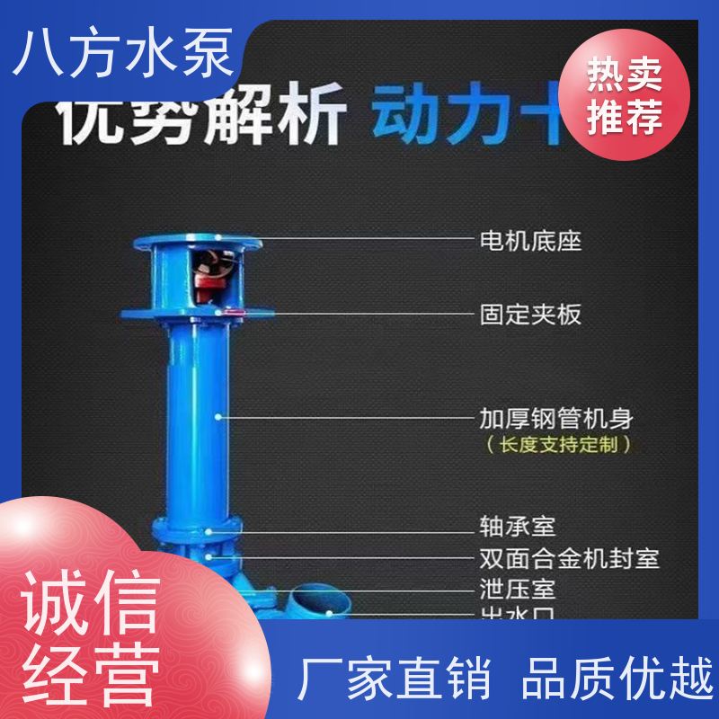 八方水泵 市政污泥处理 无堵塞结构 污水提升泵 YZ液下泥浆泵 