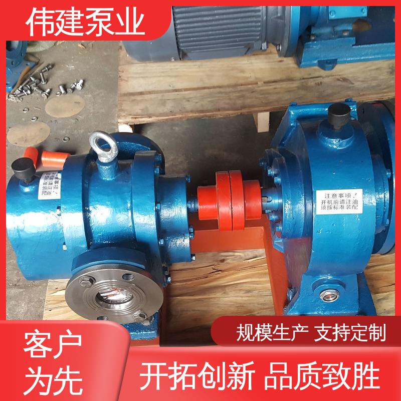 伟建生产 规格齐全 LC高粘度罗茨泵 无泄漏效率高 橡胶树脂输送用