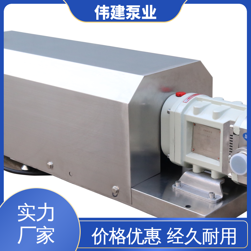 伟建定制 高粘度物料输送泵 碳素合金钢材质 无级调速