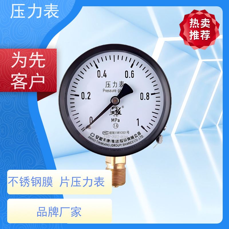 天康 稳压泵电接点压力表 环境温度 100℃ 批发 厂家制造 品类齐全