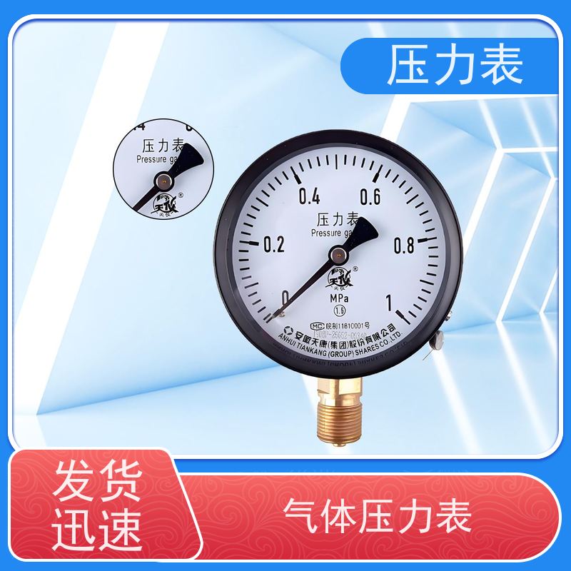天康 压力表 环境温度 100℃ 批发 实力厂家 品质优越