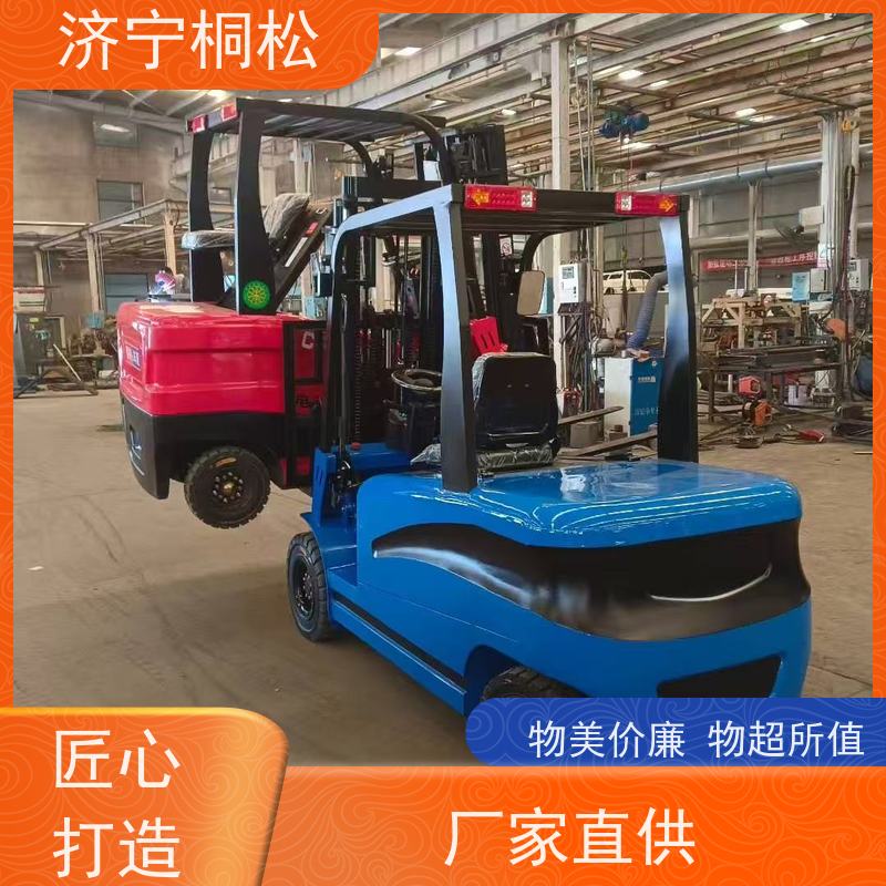 桐松机械 可升高3米 1T环保电动叉车 90°可原地转向 当天物流发货