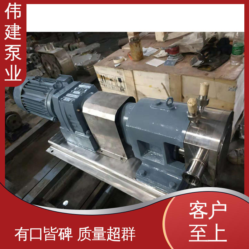 伟建供应 洗洁精灌装机 耐腐蚀易清洁 碳素合金钢材质 高粘度输送