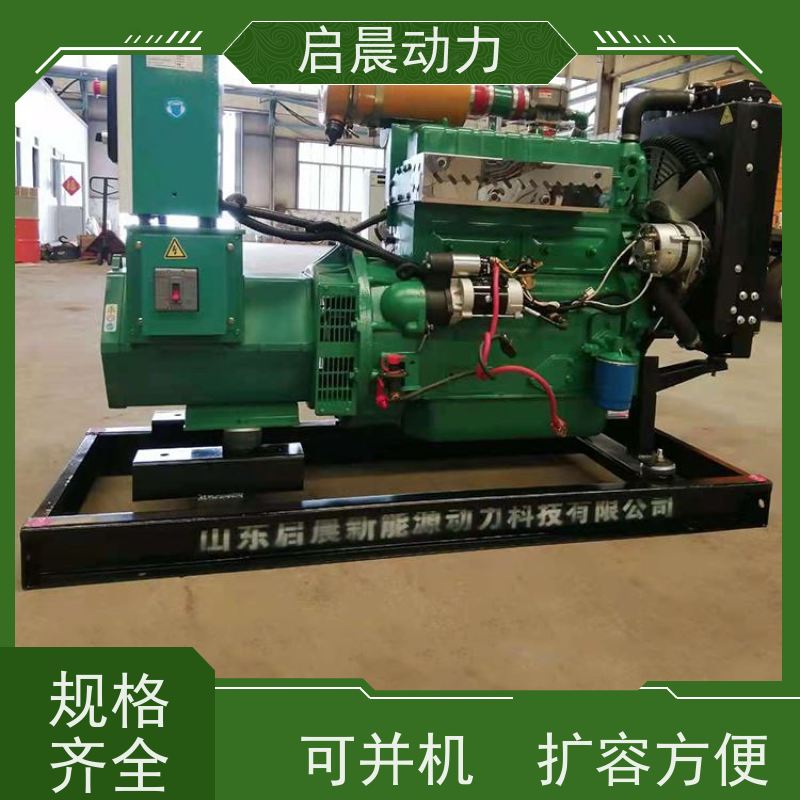 启晨动力 20kw 瓦斯气发电机组 启动快 高强度设计