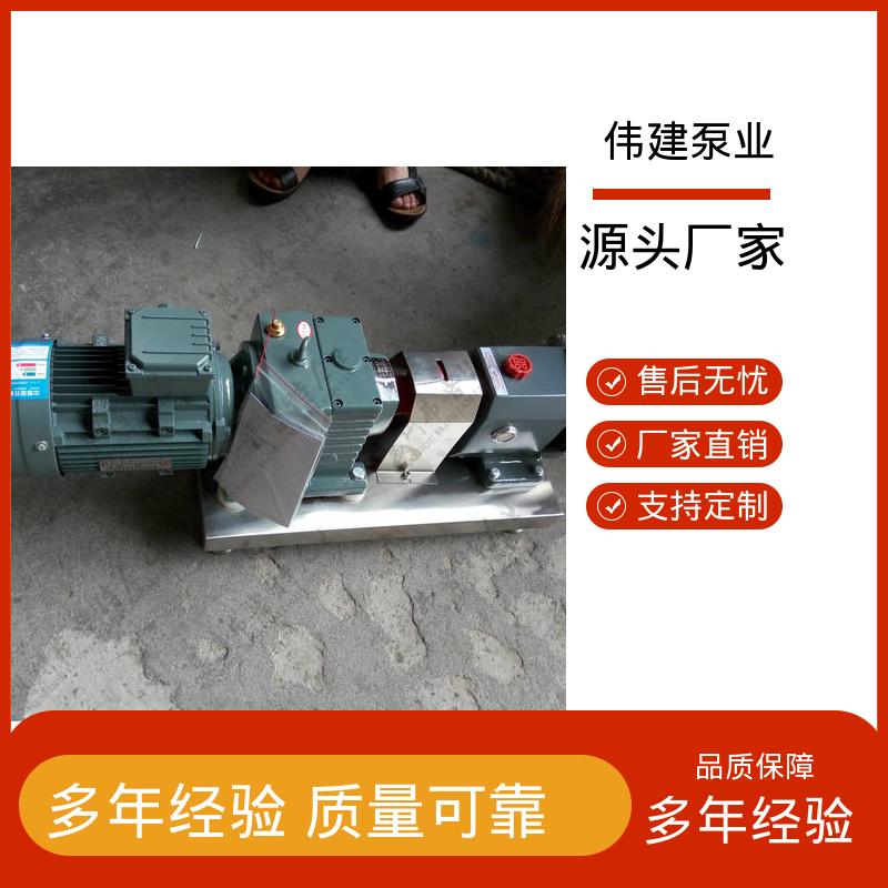 碳素合金钢材质 运行噪音小 计量精准 灌装机转子泵 伟建供应