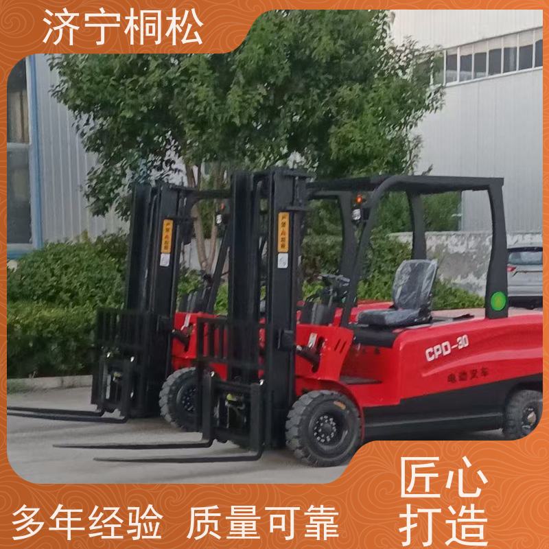 桐松机械 四轮座驾式 3T环保电动叉车 加强密封双油缸 好配件随时联系