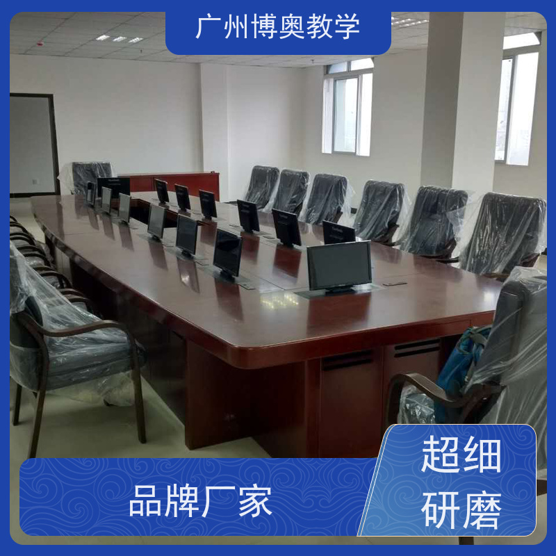博奥教学超薄屏一体机升降器拉丝面板生产厂家