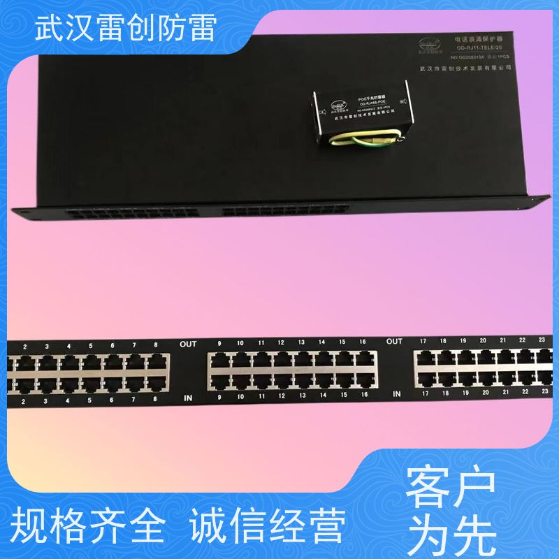 雷创 延长设备寿命 网络信号避雷器 19英寸机架式