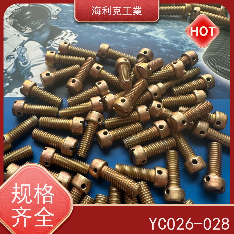 海利克精工制造 YC026-028开槽带孔圆柱头螺钉 H62Y2 M1.6~M6