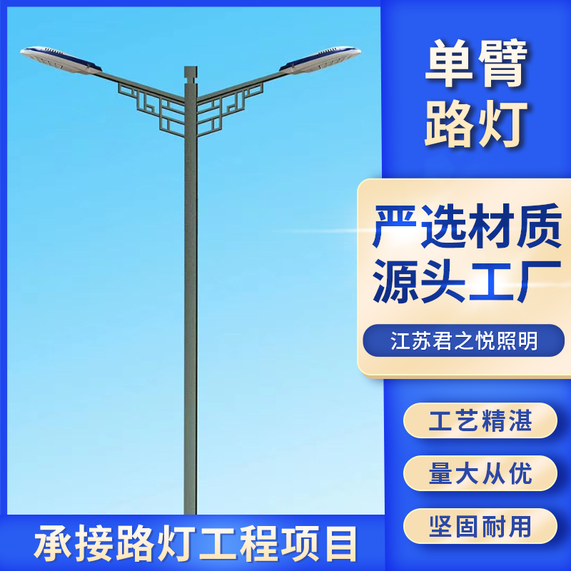独特的光学和散热结构设计 单臂路灯 匠心优选 君之悦