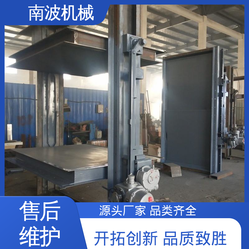 电动不锈钢烟道挡板门 防卡涩导向槽 抗硫腐蚀 可拆卸式密封片 南波