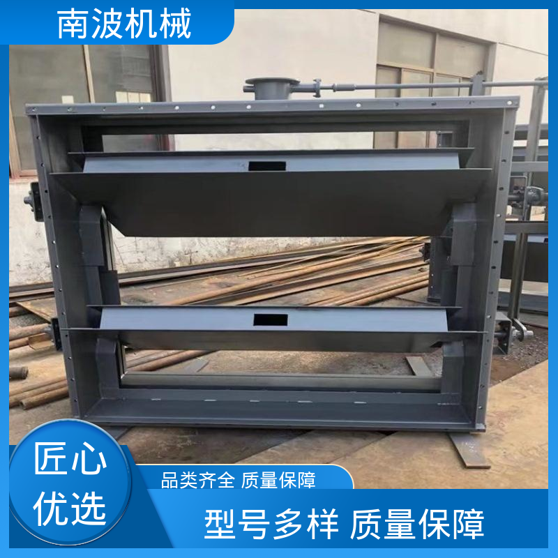 电动不锈钢烟道挡板门 防卡涩导向槽 抗硫腐蚀 可拆卸式密封片 南波